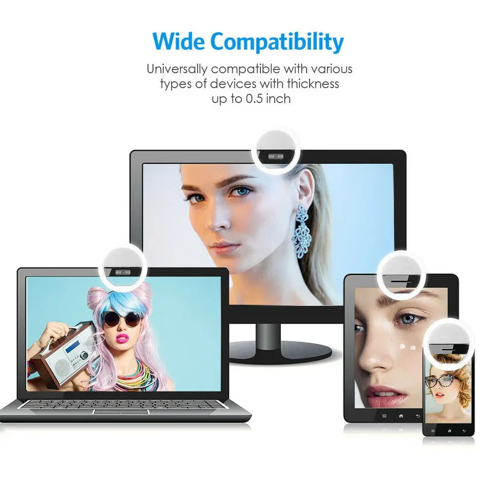Clip-On Selfie Ring Light