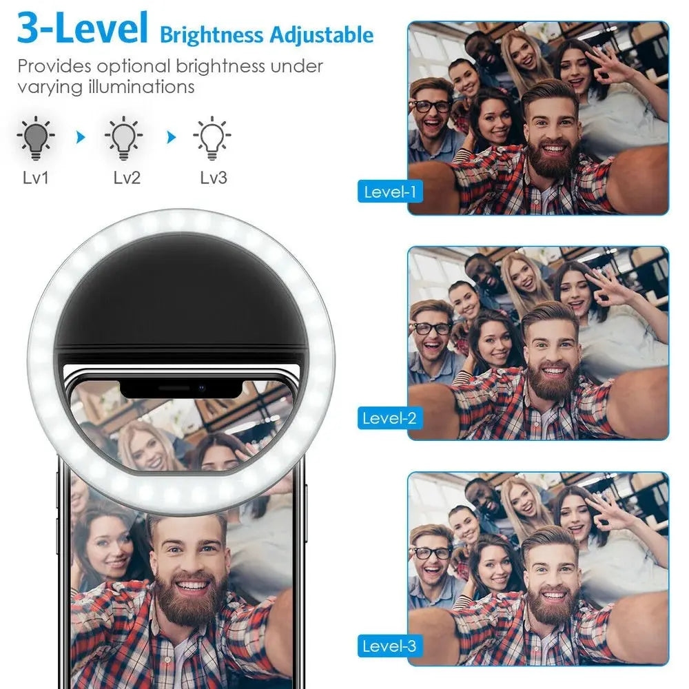 Clip-On Selfie Ring Light