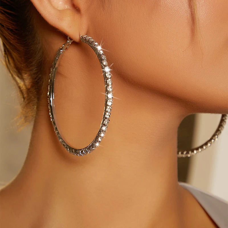 Urban Shine Circle Hoop Earrings