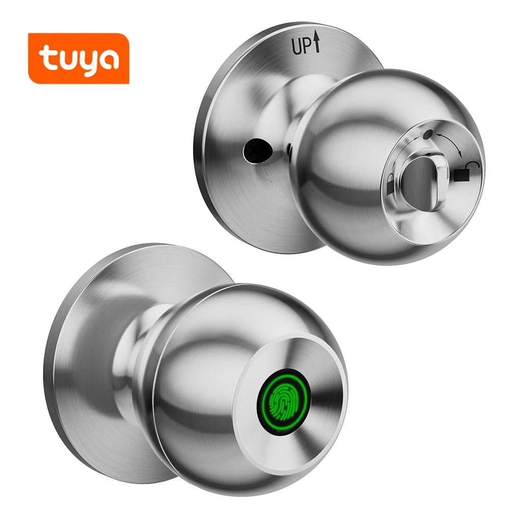 Smart Secure Fingerprint Door Knob